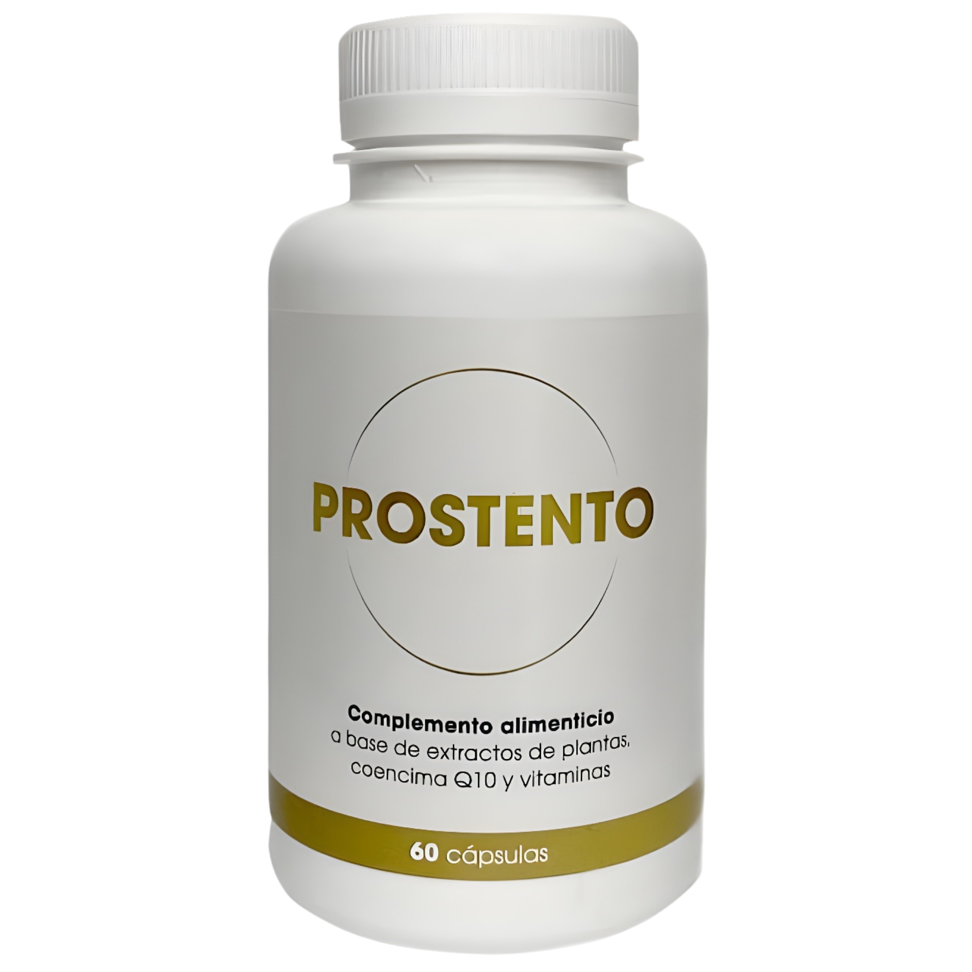 Prostento de Babylonia Global Service: suplemento premium con CoQ10 y extractos naturales para el apoyo de la salud prostática y el confort urinario masculino.